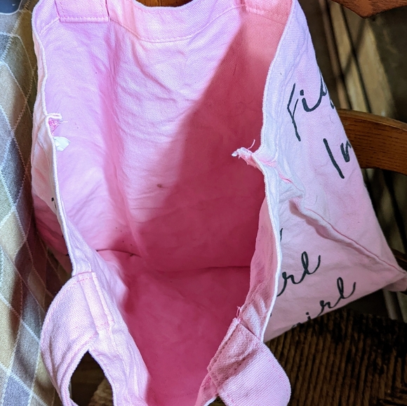 Pink Breast Cancer Awareness Tote Bag - Picture 5 of 5